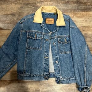 women’s large timberland vintage jean jacket